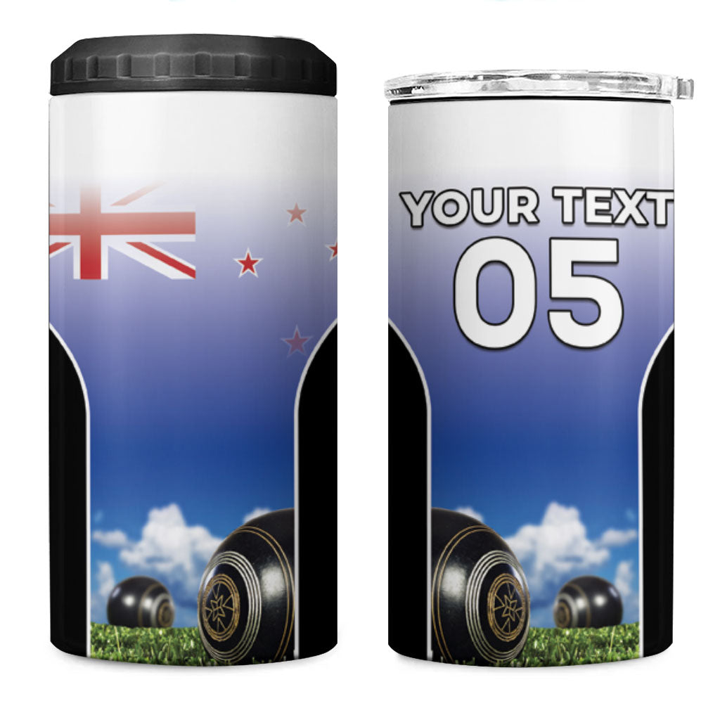 Custom New Zealand Lawn Bowls 4 in 1 Can Cooler Tumbler Unique Style