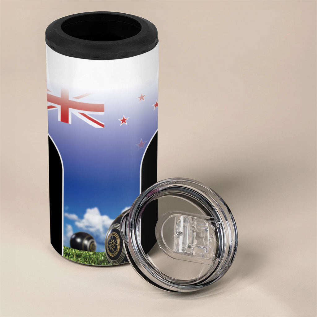 Custom New Zealand Lawn Bowls 4 in 1 Can Cooler Tumbler Unique Style