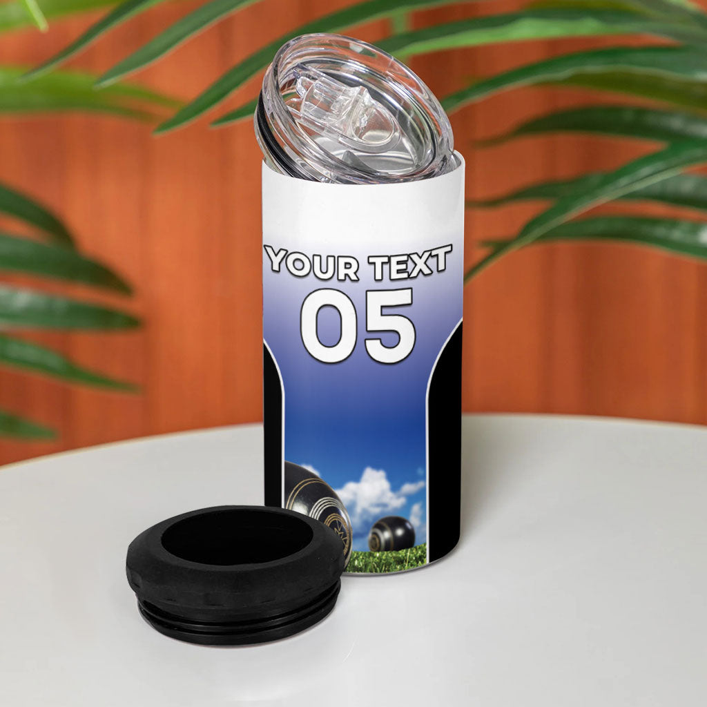 Custom New Zealand Lawn Bowls 4 in 1 Can Cooler Tumbler Unique Style