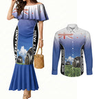 Custom New Zealand Lawn Bowls Couples Matching Mermaid Dress and Long Sleeve Button Shirt Unique Style