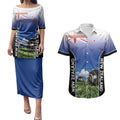 Custom New Zealand Lawn Bowls Couples Matching Puletasi and Hawaiian Shirt Unique Style