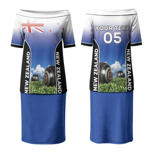 Custom New Zealand Lawn Bowls Couples Matching Puletasi and Long Sleeve Button Shirt Unique Style