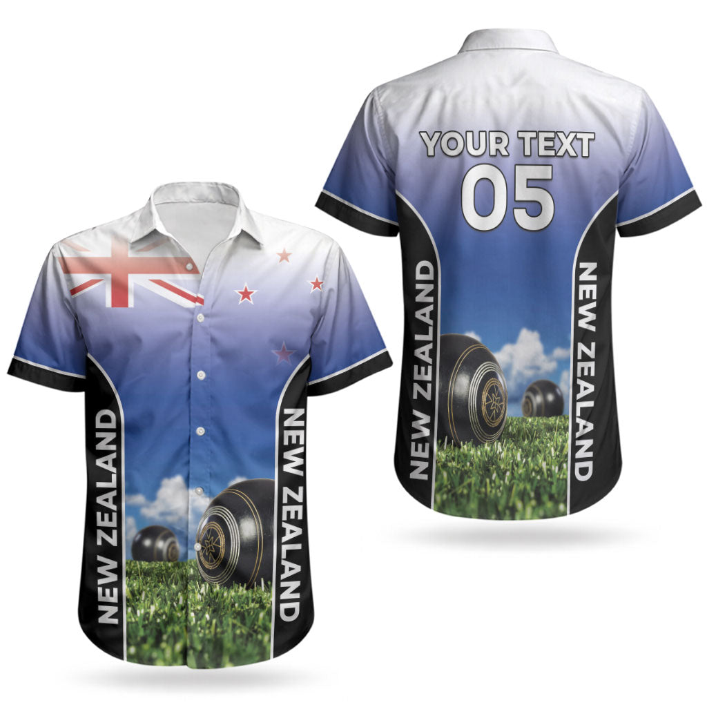 Custom New Zealand Lawn Bowls Couples Matching Short Sleeve Bodycon Dress and Hawaiian Shirt Unique Style