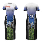 Custom New Zealand Lawn Bowls Couples Matching Short Sleeve Bodycon Dress and Hawaiian Shirt Unique Style