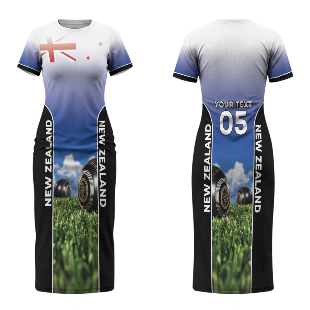 Custom New Zealand Lawn Bowls Couples Matching Short Sleeve Bodycon Dress and Hawaiian Shirt Unique Style