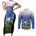 Custom New Zealand Lawn Bowls Couples Matching Short Sleeve Bodycon Dress and Long Sleeve Button Shirt Unique Style