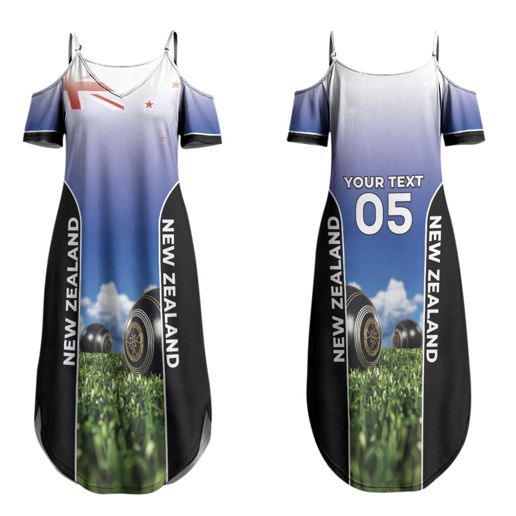 Custom New Zealand Lawn Bowls Couples Matching Summer Maxi Dress and Hawaiian Shirt Unique Style