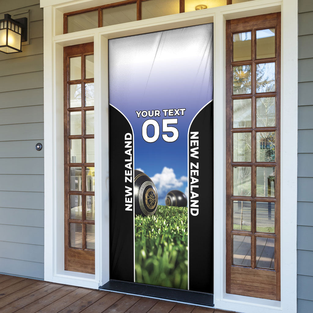 Custom New Zealand Lawn Bowls Door Cover Unique Style