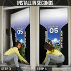 Custom New Zealand Lawn Bowls Door Cover Unique Style