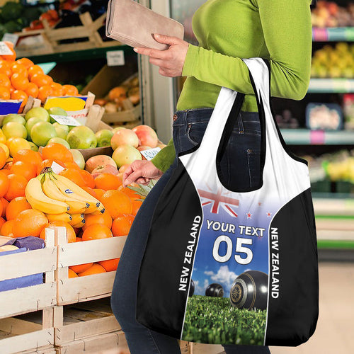 Custom New Zealand Lawn Bowls Grocery Bag Unique Style
