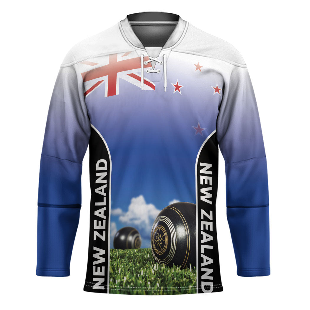 Custom New Zealand Lawn Bowls Hockey Jersey Unique Style