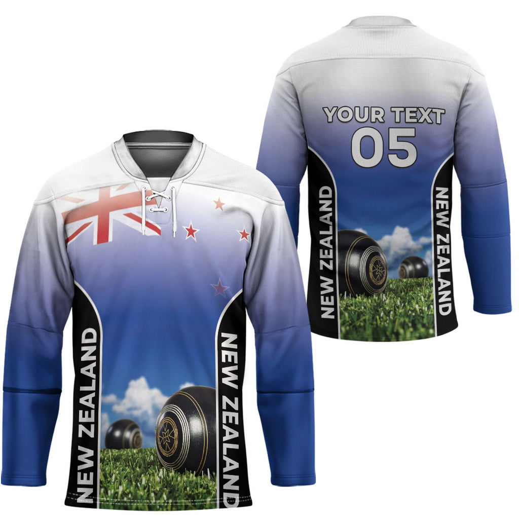 Custom New Zealand Lawn Bowls Hockey Jersey Unique Style