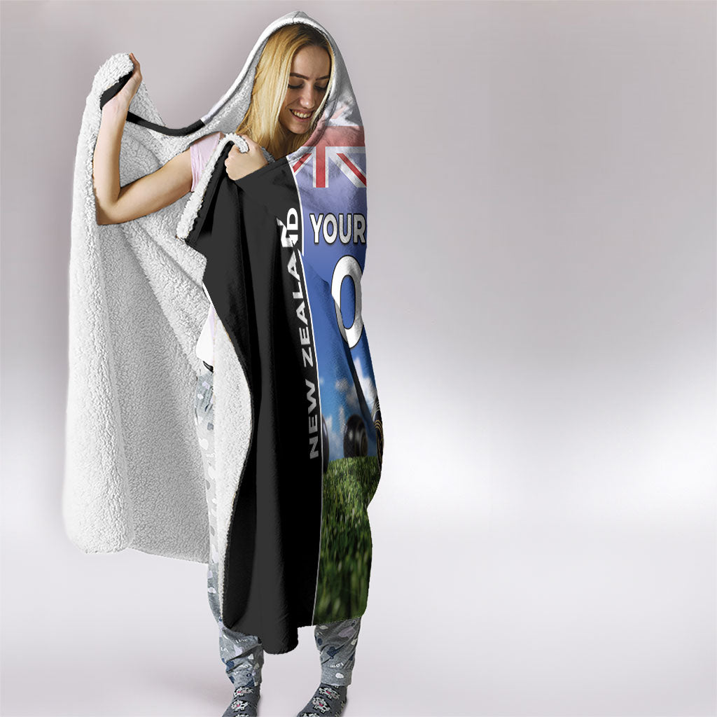 Custom New Zealand Lawn Bowls Hooded Blanket Unique Style