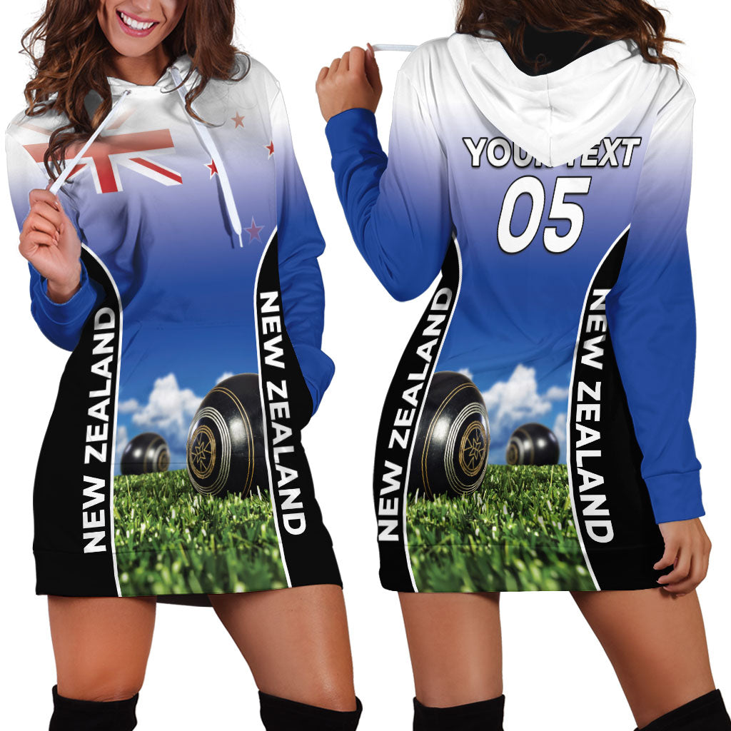 Custom New Zealand Lawn Bowls Hoodie Dress Unique Style