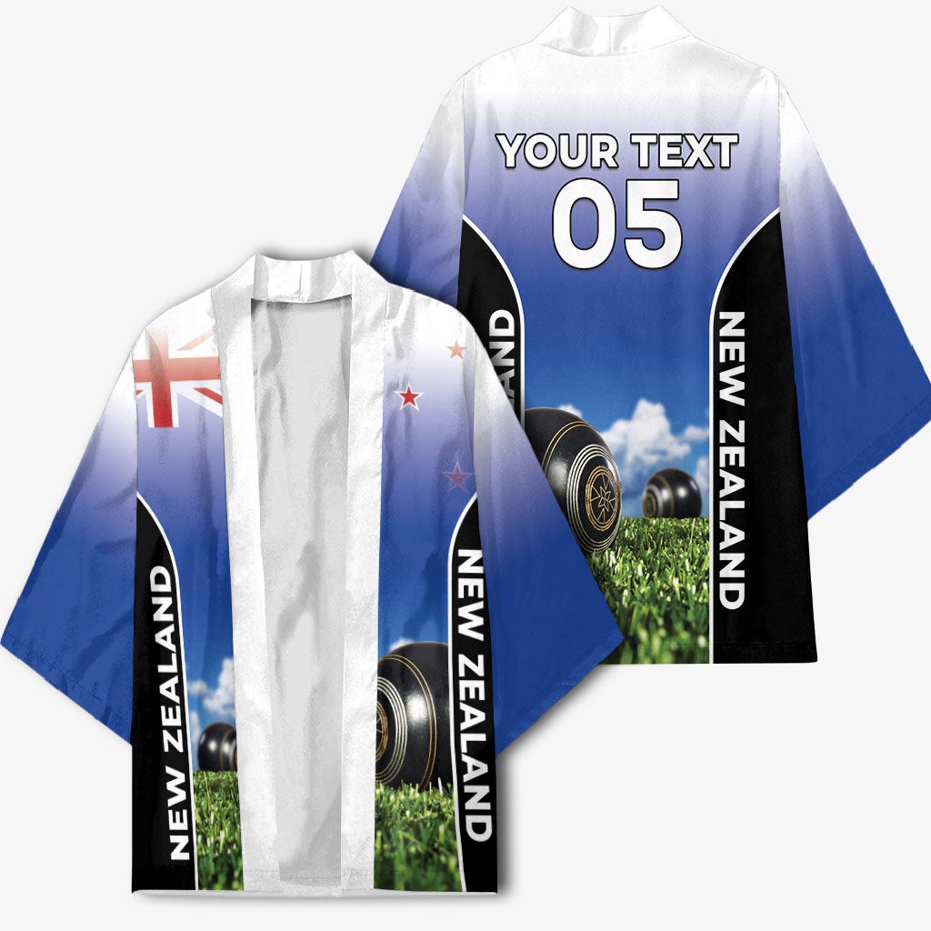Custom New Zealand Lawn Bowls Kimono Unique Style