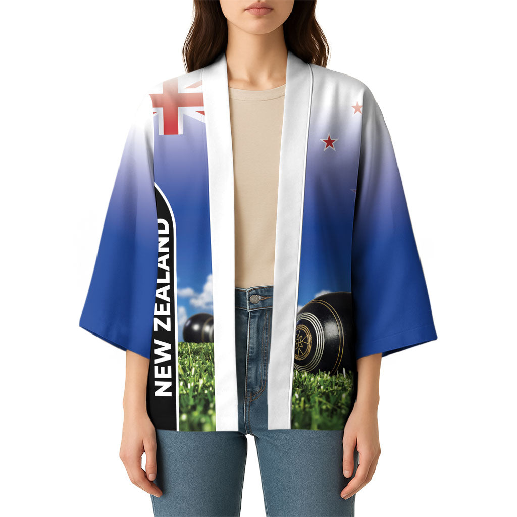 Custom New Zealand Lawn Bowls Kimono Unique Style