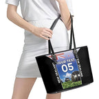 Custom New Zealand Lawn Bowls Leather Tote Bag Unique Style