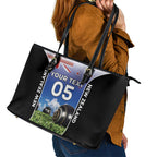 Custom New Zealand Lawn Bowls Leather Tote Bag Unique Style