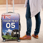 Custom New Zealand Lawn Bowls Luggage Cover Unique Style