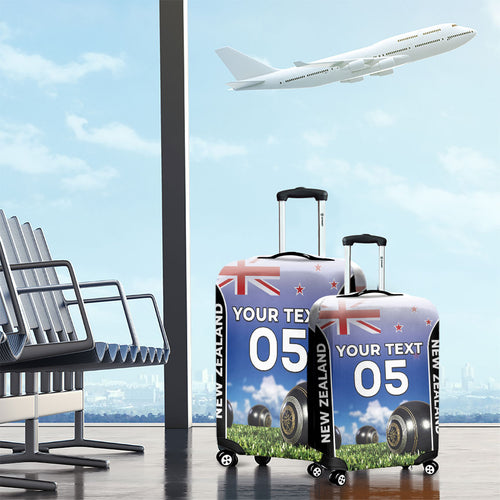Custom New Zealand Lawn Bowls Luggage Cover Unique Style