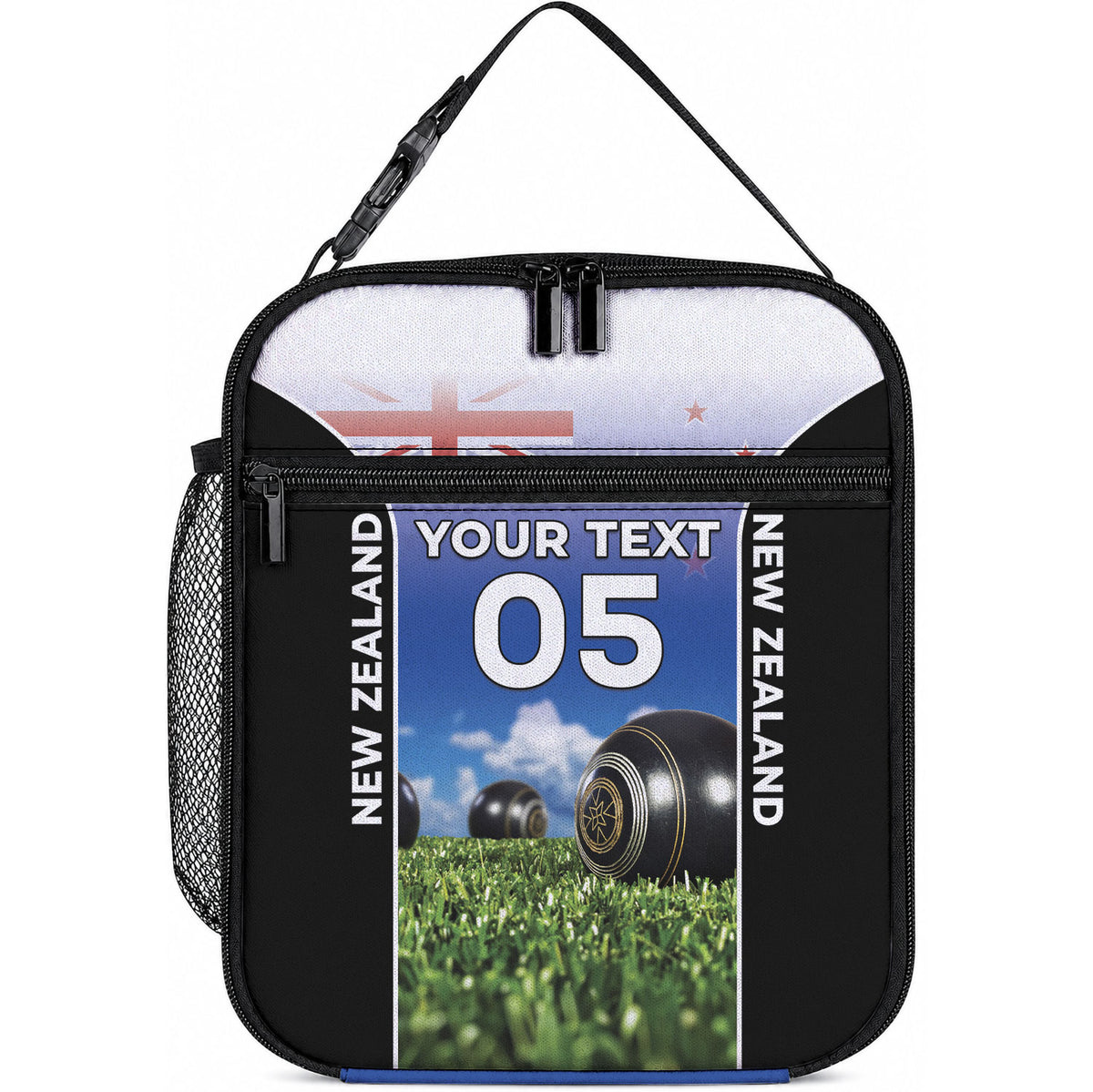 Custom New Zealand Lawn Bowls Lunch Bag Unique Style