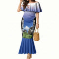 Custom New Zealand Lawn Bowls Mermaid Dress Unique Style