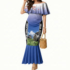 Custom New Zealand Lawn Bowls Mermaid Dress Unique Style