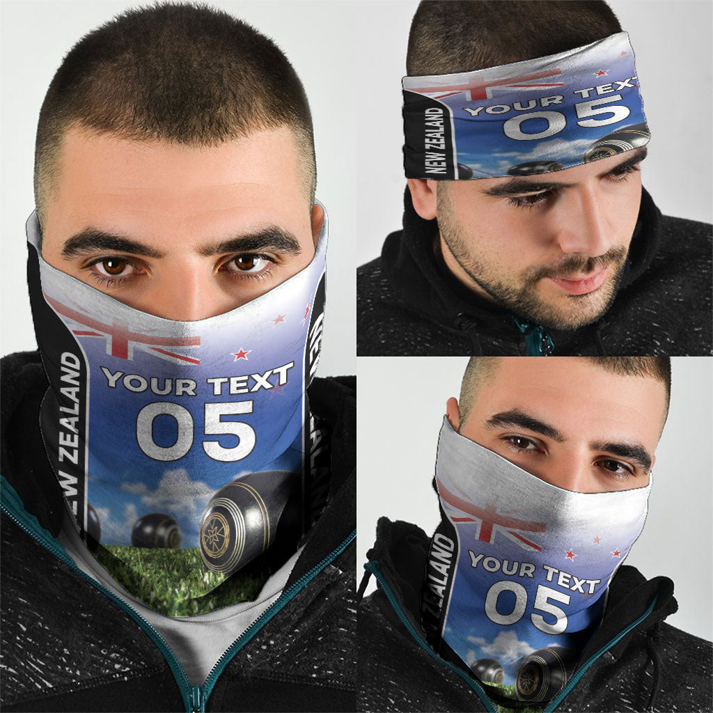 Custom New Zealand Lawn Bowls Neck Gaiter Unique Style