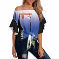 Custom New Zealand Lawn Bowls Off Shoulder Wrap Waist Top Unique Style