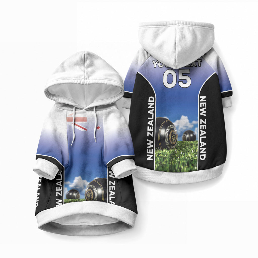 Custom New Zealand Lawn Bowls Pet Hoodie Unique Style