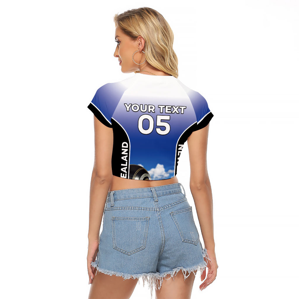 Custom New Zealand Lawn Bowls Raglan Cropped T Shirt Unique Style