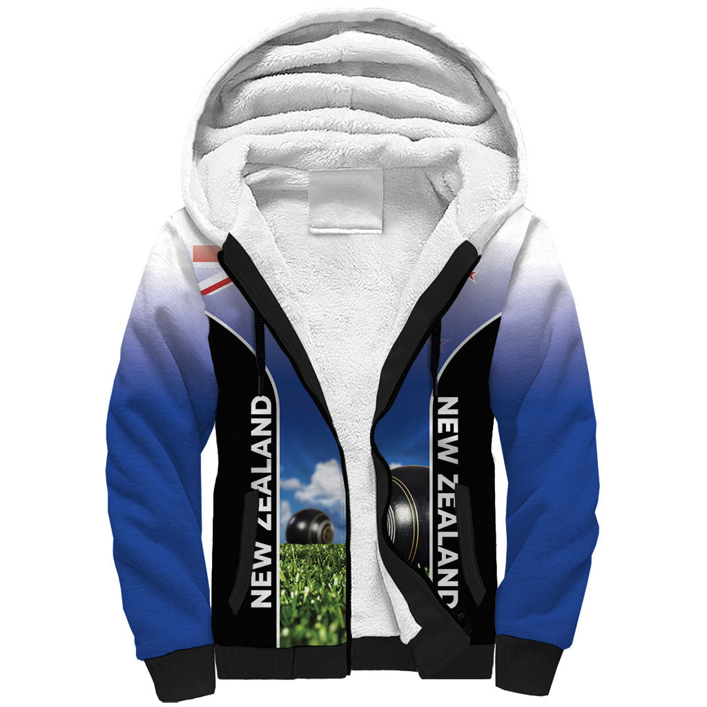 Custom New Zealand Lawn Bowls Sherpa Hoodie Unique Style