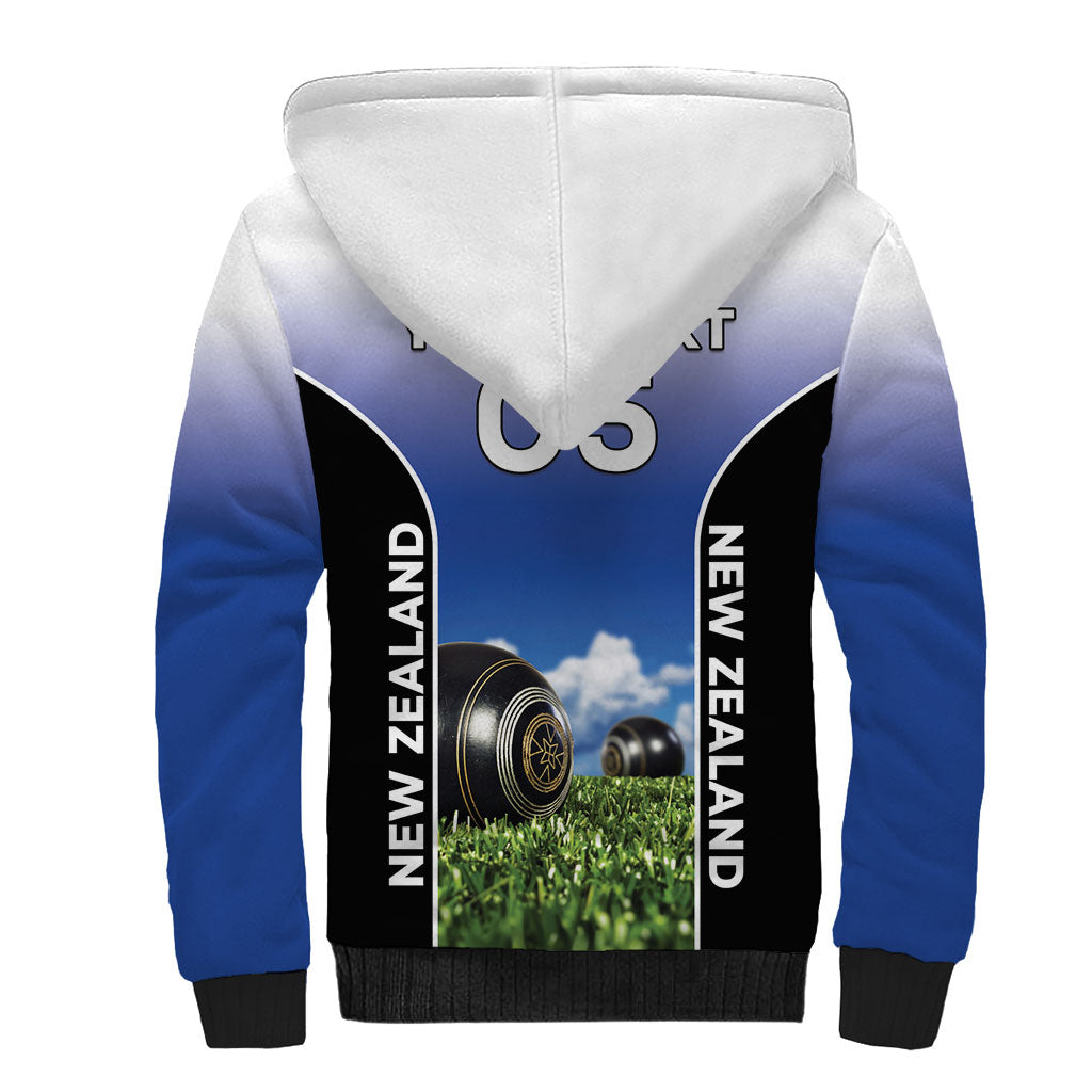 Custom New Zealand Lawn Bowls Sherpa Hoodie Unique Style