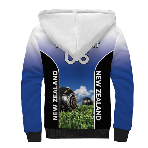 Custom New Zealand Lawn Bowls Sherpa Hoodie Unique Style