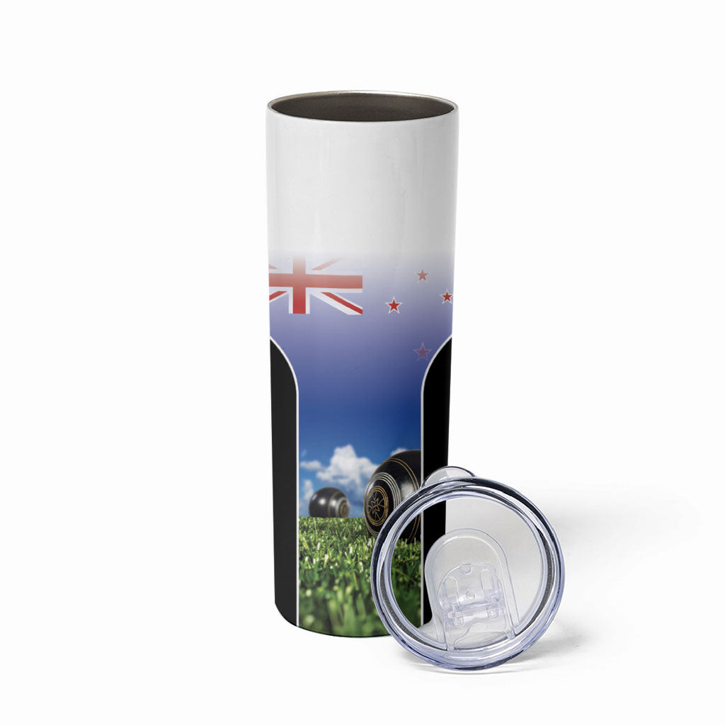 Custom New Zealand Lawn Bowls Skinny Tumbler Unique Style