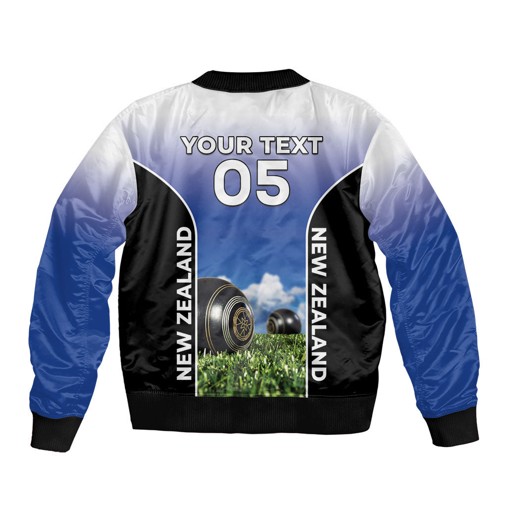 Custom New Zealand Lawn Bowls Sleeve Zip Bomber Jacket Unique Style