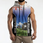 Custom New Zealand Lawn Bowls Sleeveless Hoodie Unique Style
