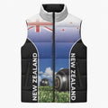Custom New Zealand Lawn Bowls Sleeveless Puffer Jacket Unique Style