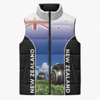 Custom New Zealand Lawn Bowls Sleeveless Puffer Jacket Unique Style
