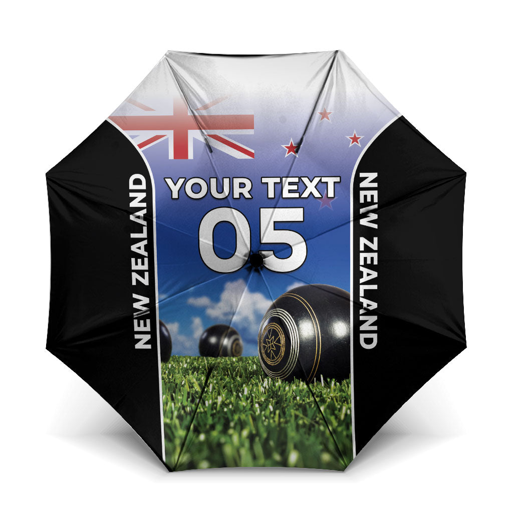 Custom New Zealand Lawn Bowls Umbrella Unique Style