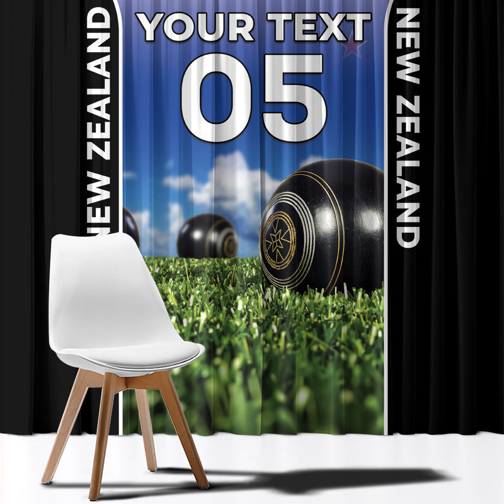Custom New Zealand Lawn Bowls Window Curtain Unique Style