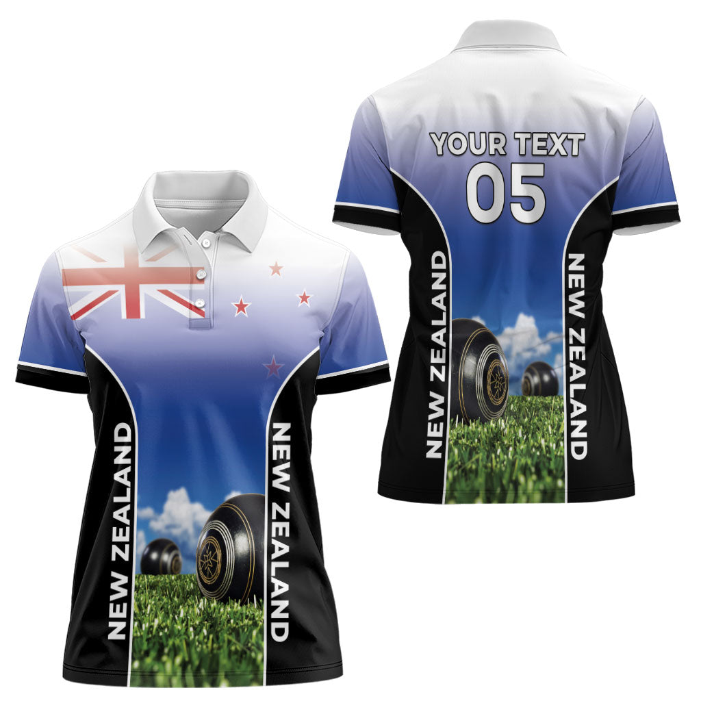 Custom New Zealand Lawn Bowls Women Polo Shirt Unique Style