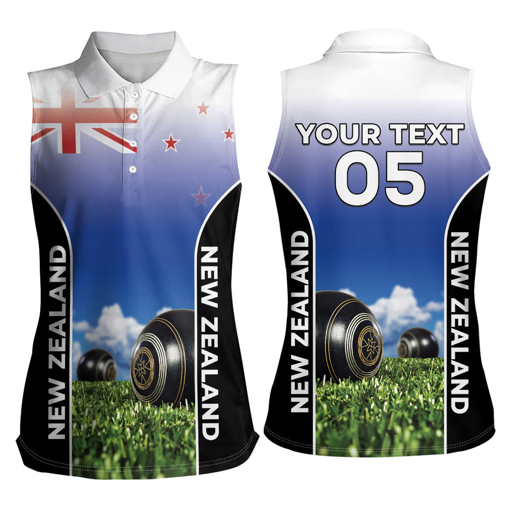 Custom New Zealand Lawn Bowls Women Sleeveless Polo Shirt Unique Style