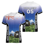 Custom New Zealand Lawn Bowls Women V-Neck T-Shirt Unique Style