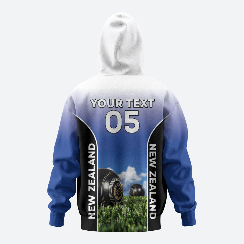 Custom New Zealand Lawn Bowls Zip Hoodie Unique Style