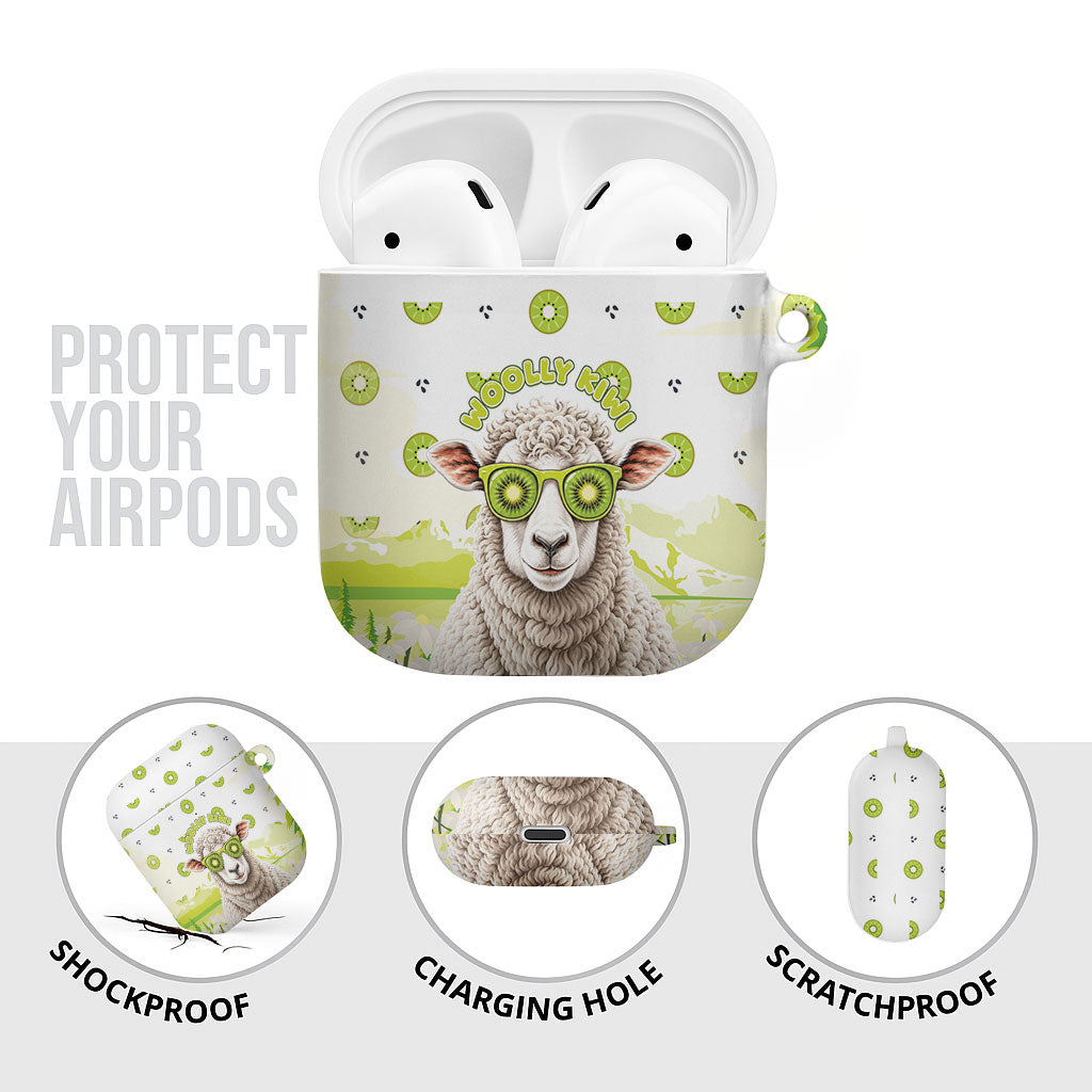 New Zealand Funny Woolly Kiwi Sheep AirPods Case