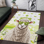 New Zealand Funny Woolly Kiwi Sheep Area Rug
