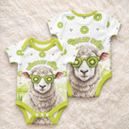 New Zealand Funny Woolly Kiwi Sheep Baby Onesie
