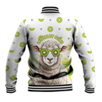 New Zealand Funny Woolly Kiwi Sheep Baseball Jacket