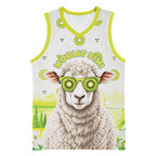 New Zealand Funny Woolly Kiwi Sheep Basketball Jersey